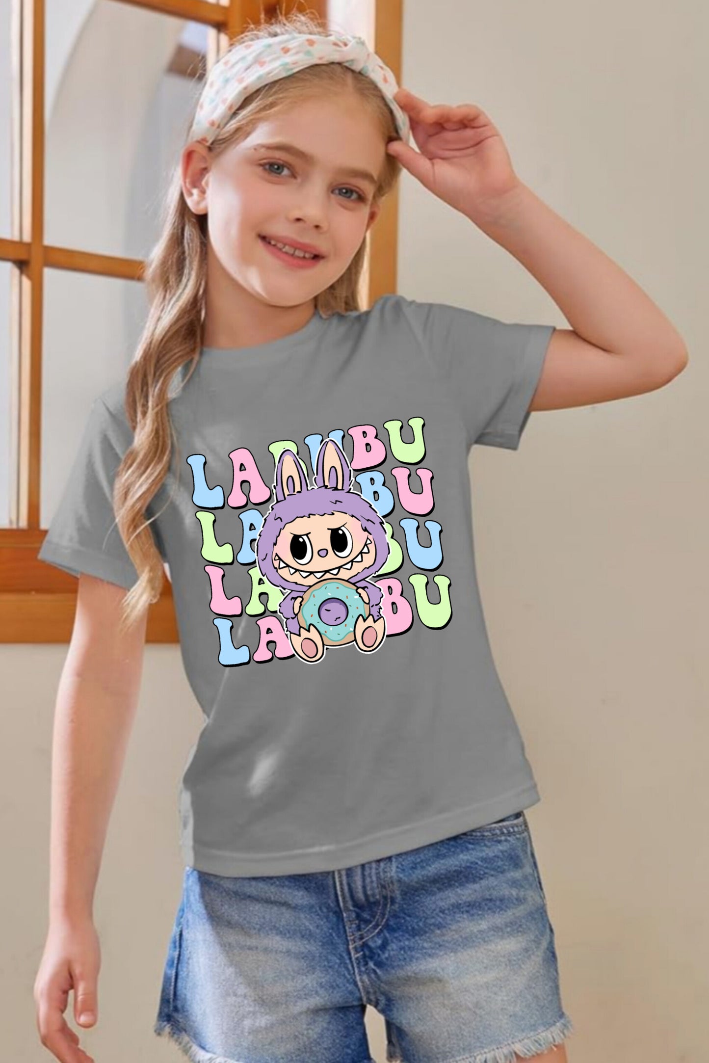 Purple Cute Labubu - Girl's T-Shirt