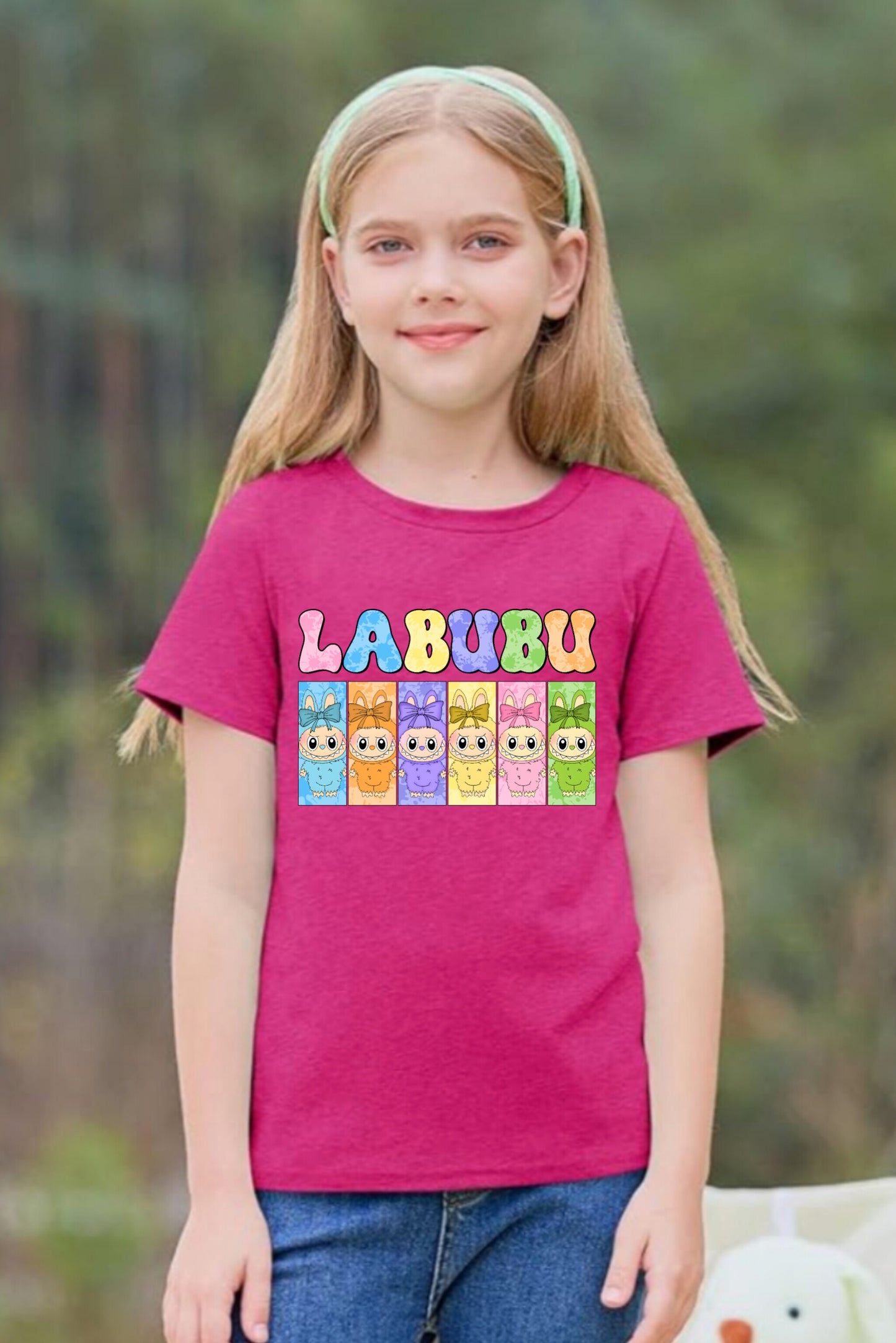 Six Coloring Labubu - Girl's T-Shirt