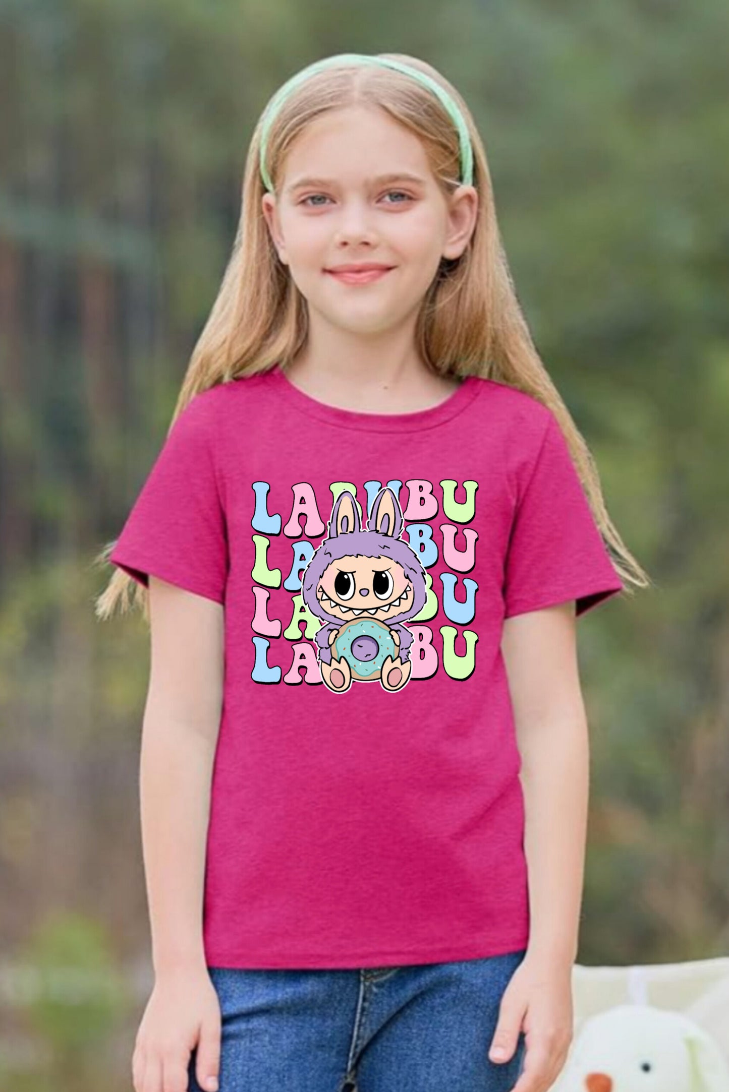 Purple Cute Labubu - Girl's T-Shirt