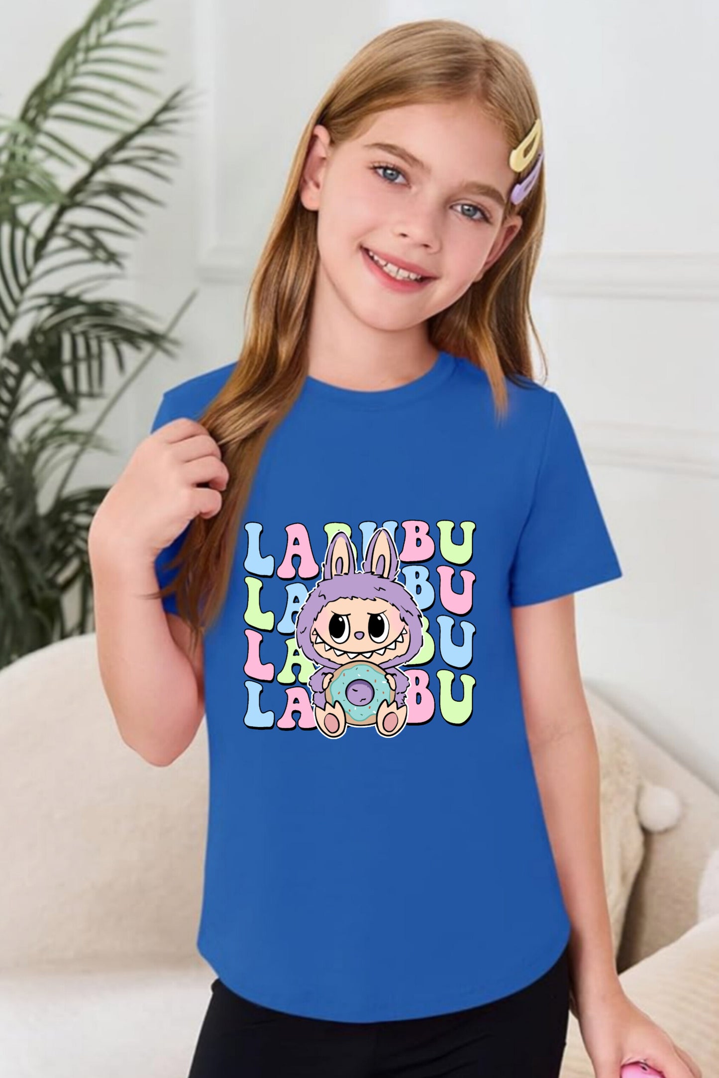 Purple Cute Labubu - Girl's T-Shirt