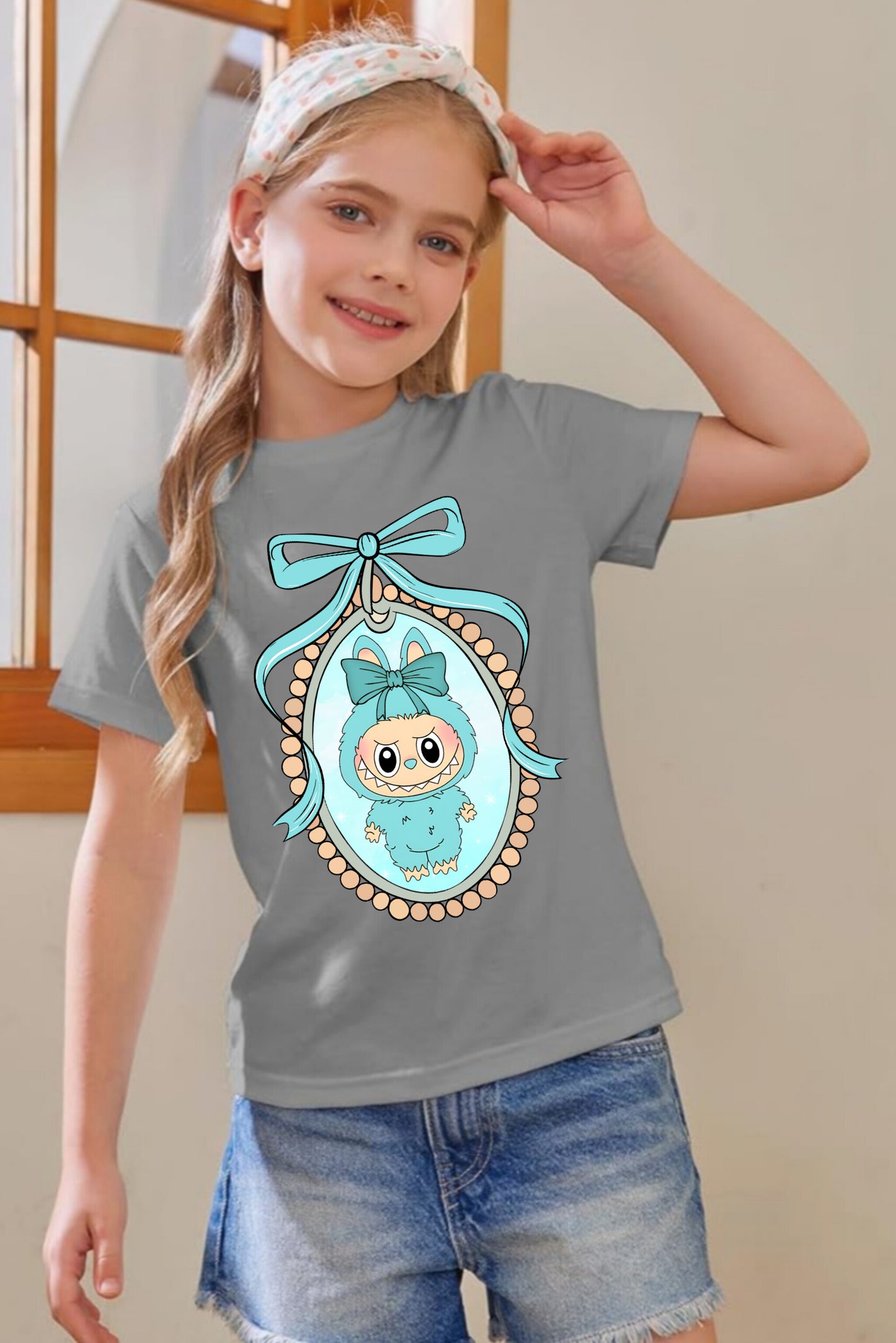 Blue Labubu - Girl's T-Shirt