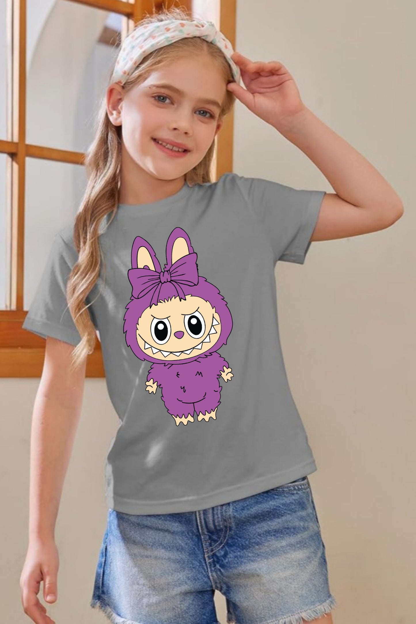 Purple Labubu - Girl's T-Shirt