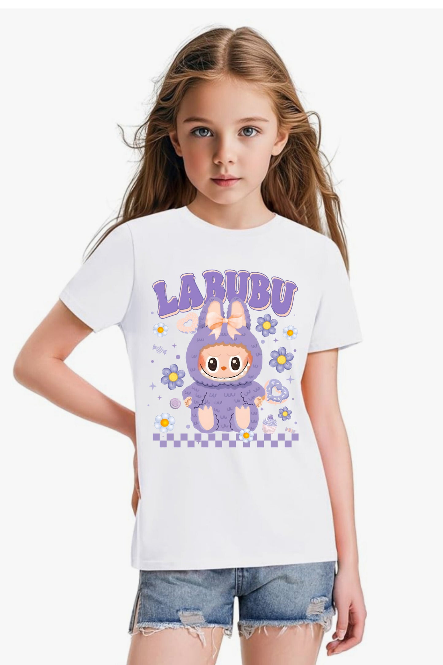 Light Blue - Girl's T-Shirt