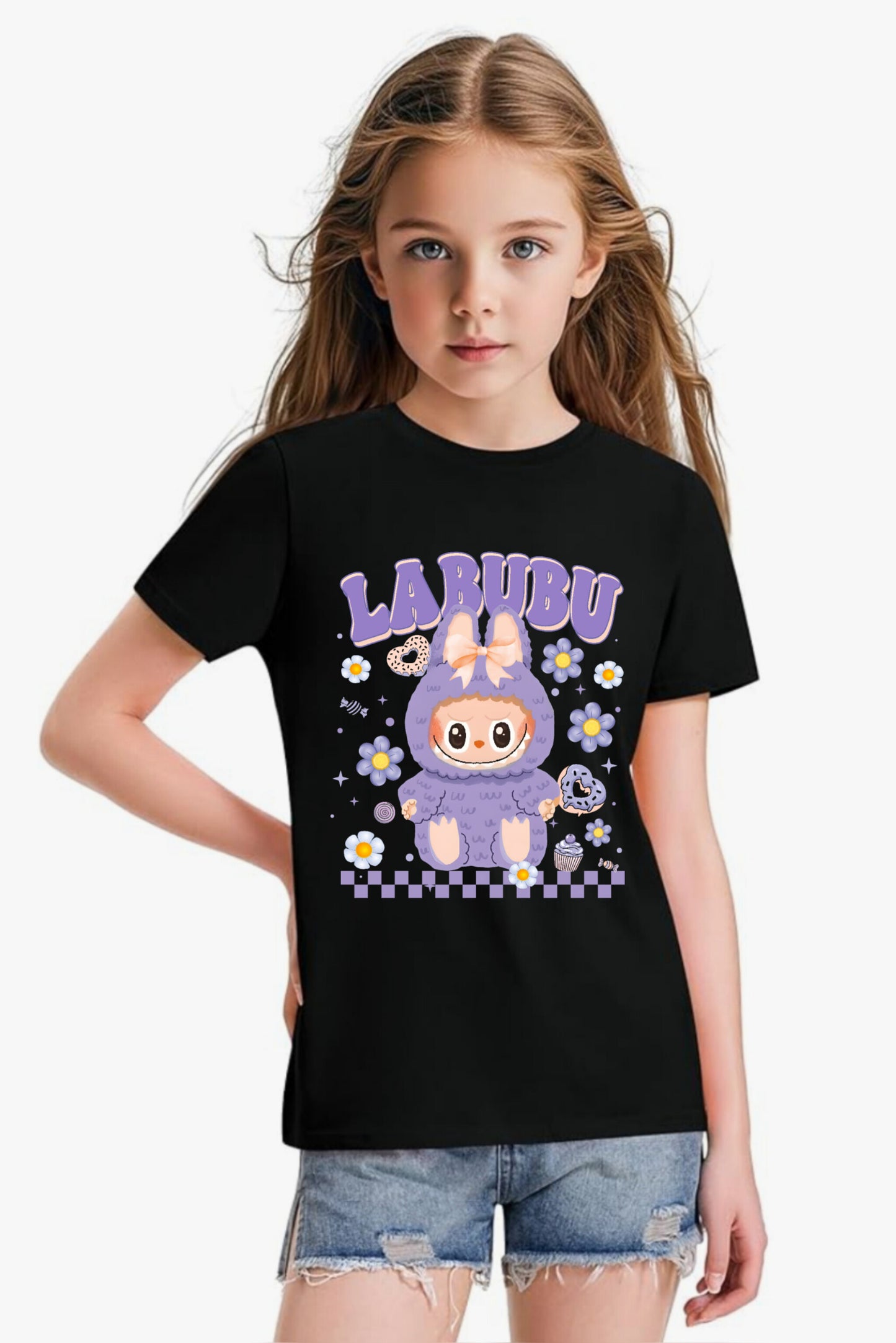 Light Blue - Girl's T-Shirt