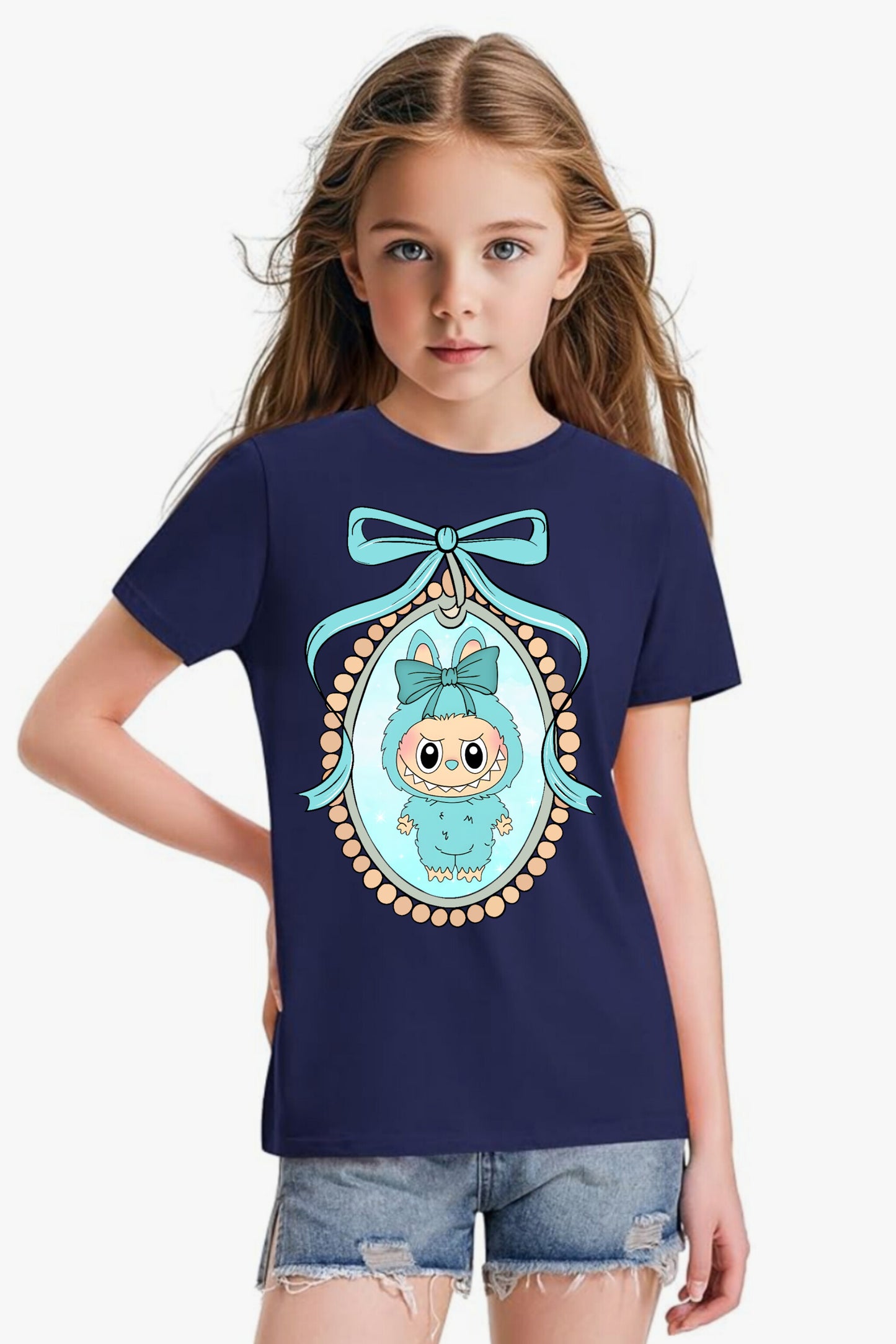 Blue Labubu - Girl's T-Shirt
