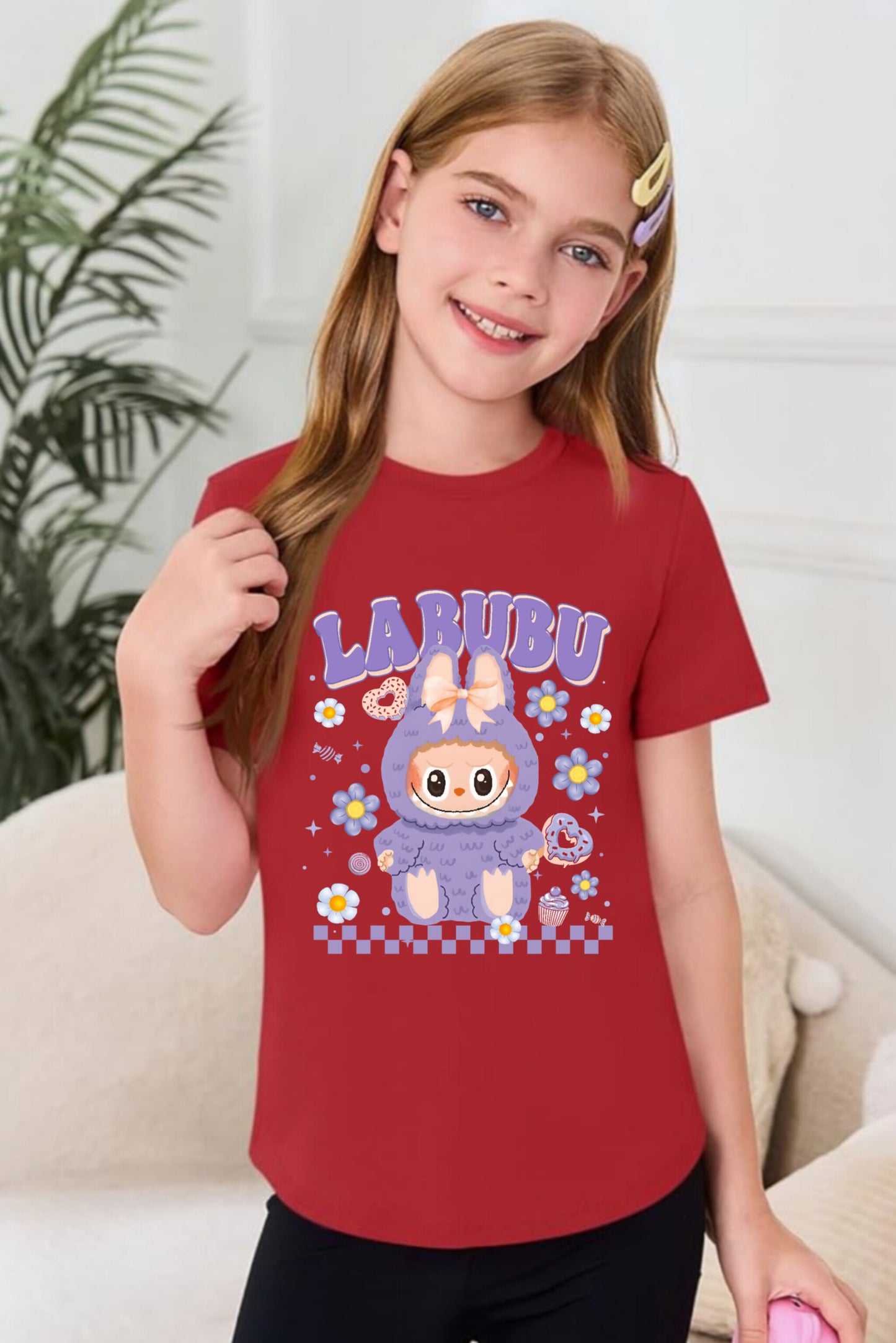 Light Blue - Girl's T-Shirt