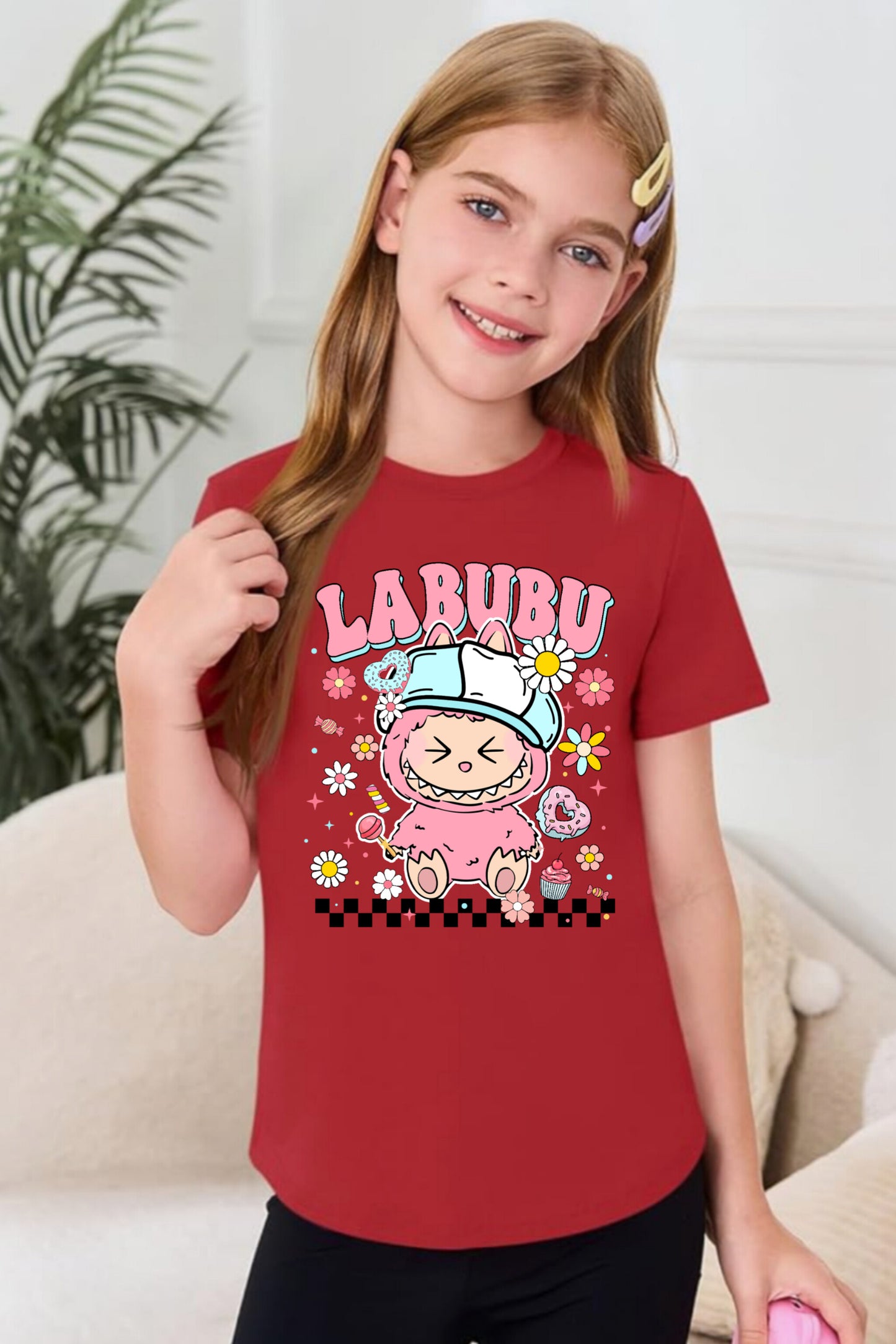 Pink Labubu 2 - Girl's T-Shirt