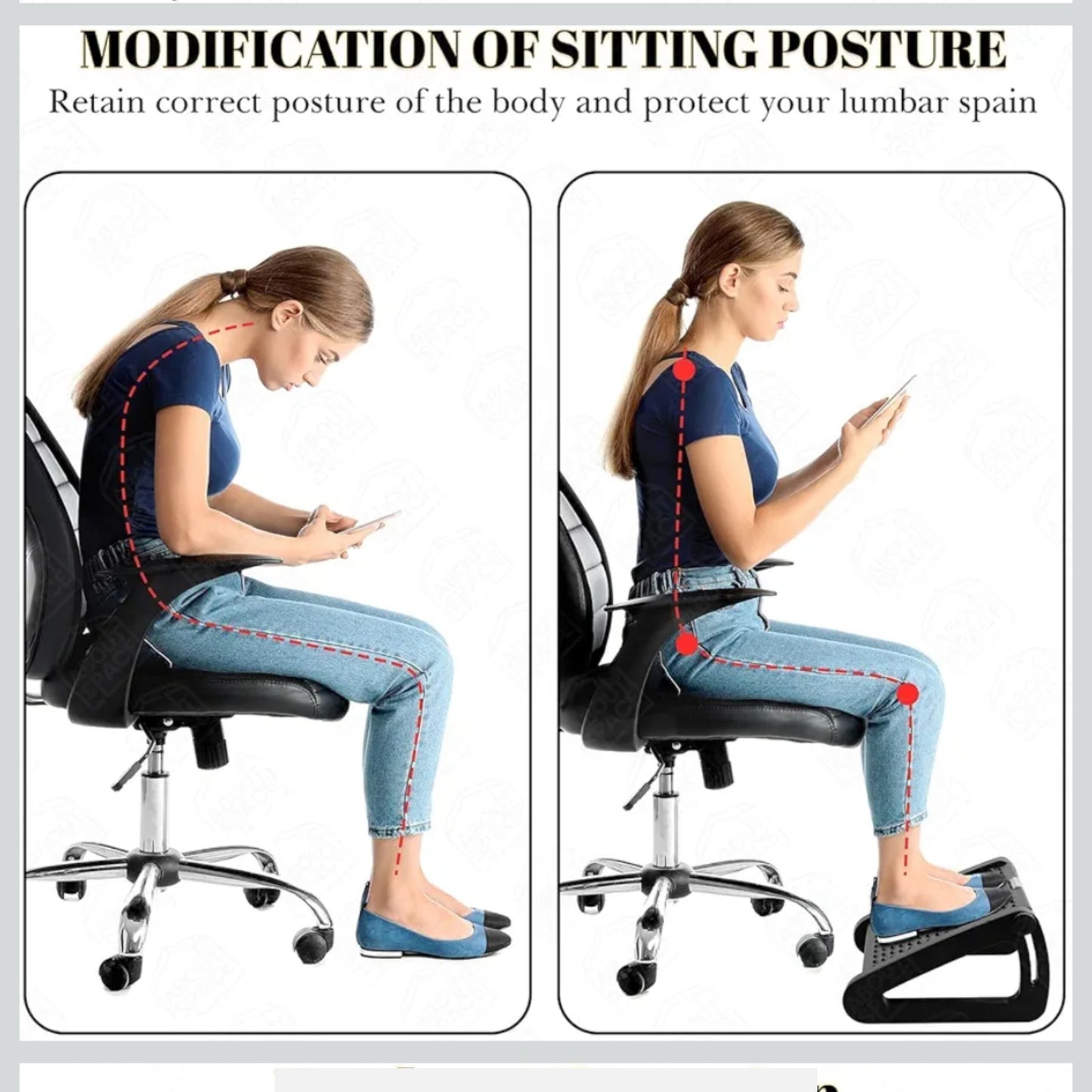Footrest Massage Stool