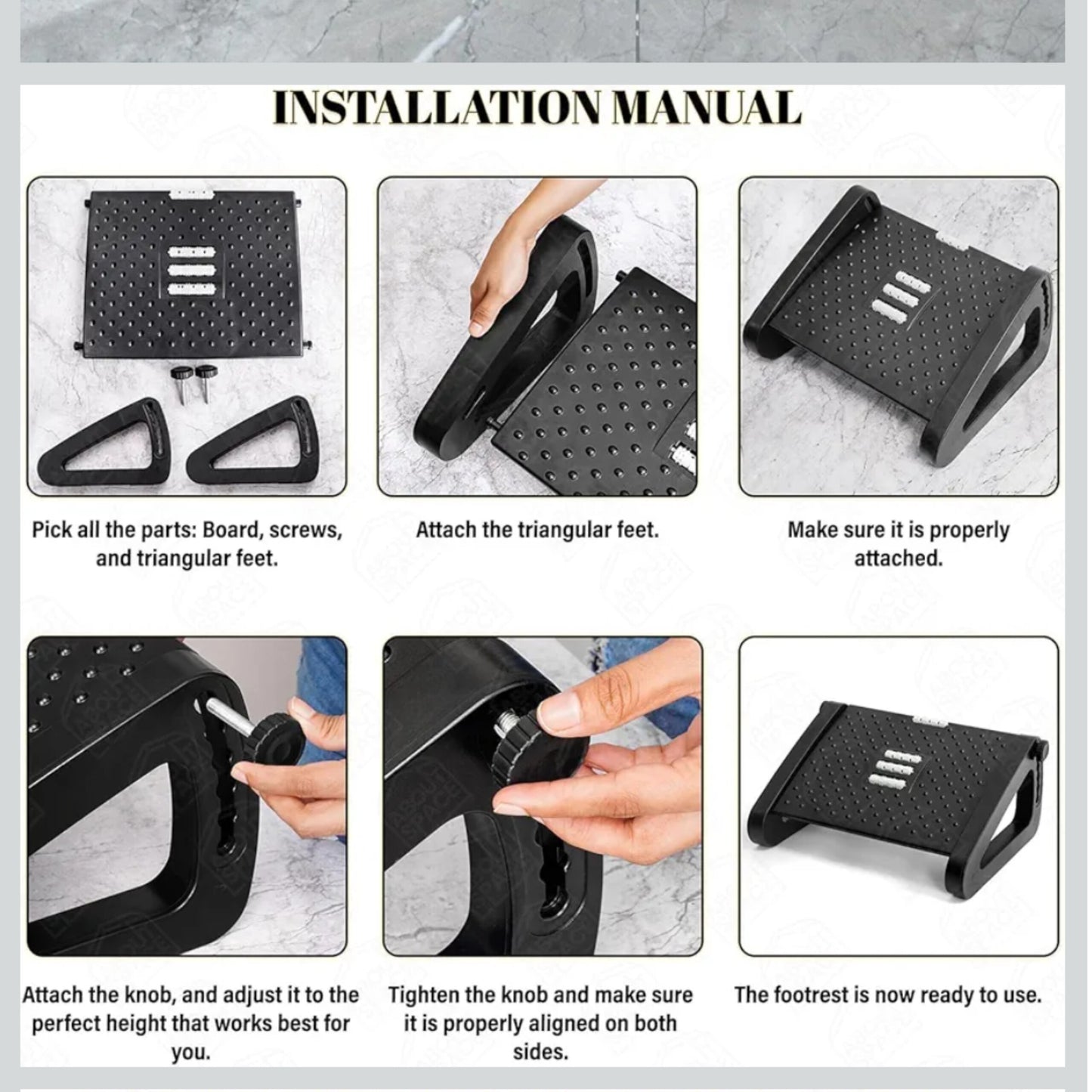 Footrest Massage Stool