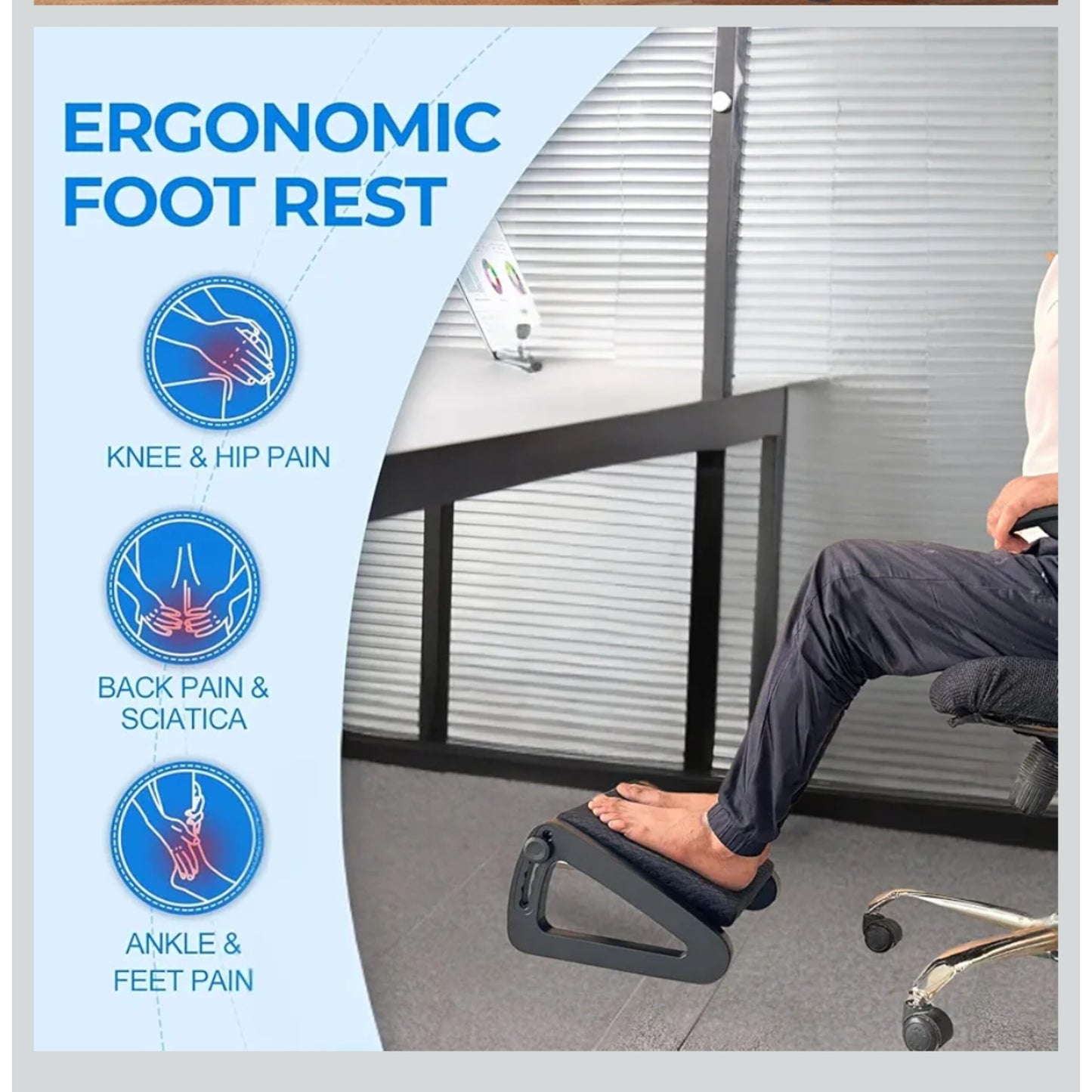 Footrest Massage Stool