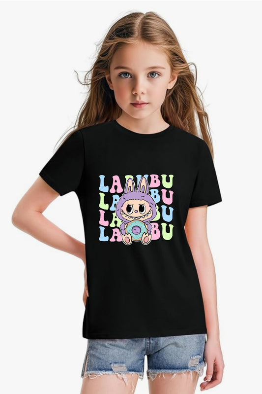 Purple Cute Labubu - Girl's T-Shirt