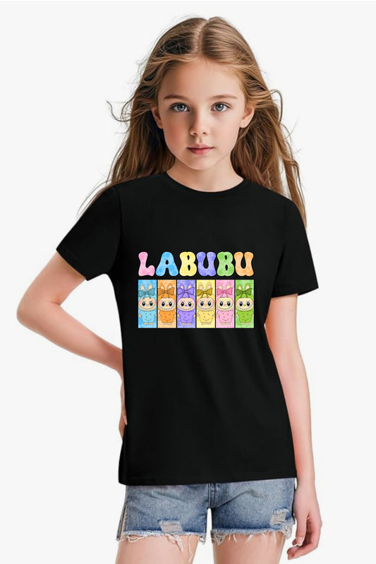 Six Coloring Labubu - Girl's T-Shirt