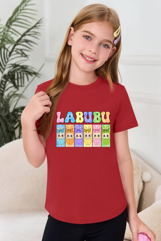 Six Coloring Labubu - Girl's T-Shirt