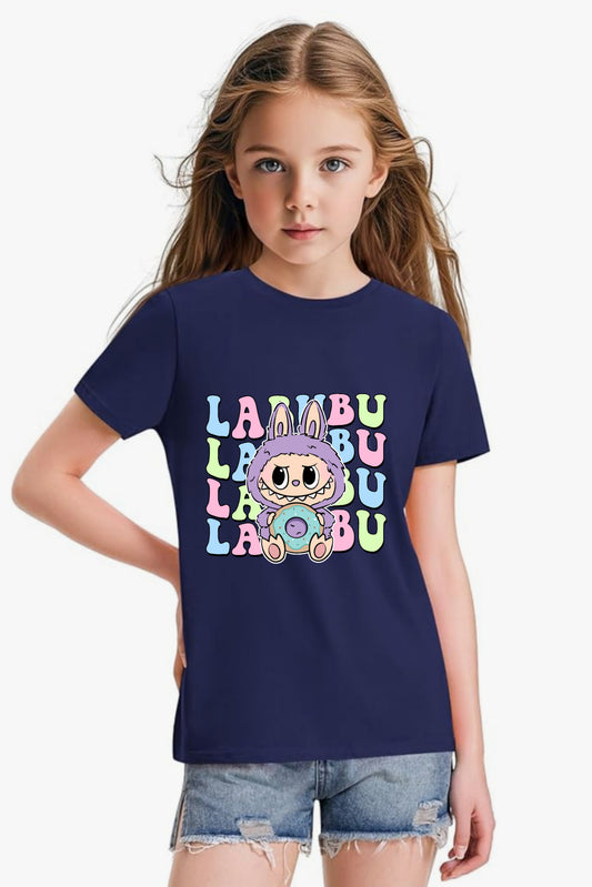 Purple Cute Labubu - Girl's T-Shirt