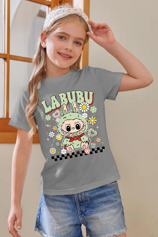 Light Green Labubu Girl's T-Shirt