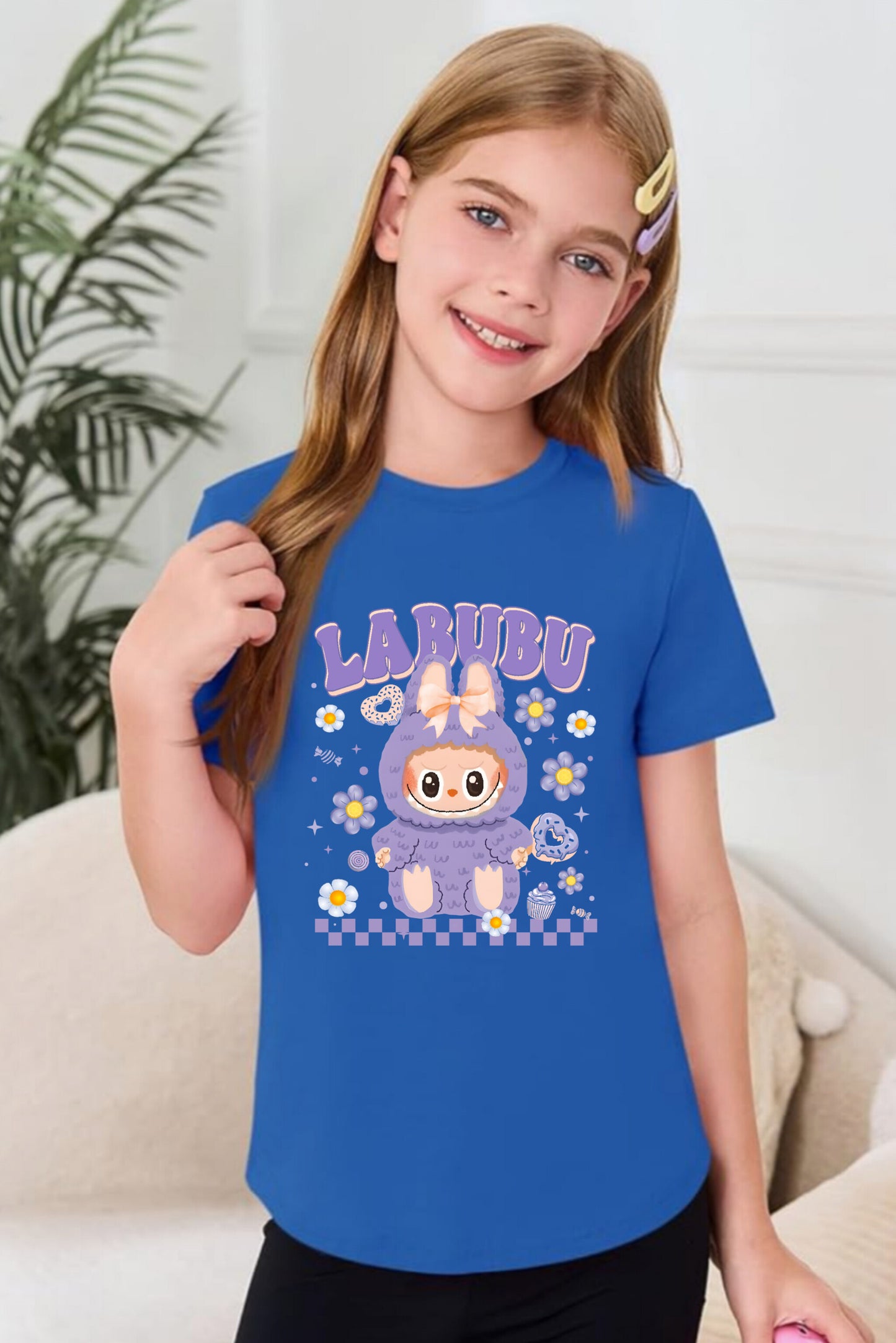 Light Blue - Girl's T-Shirt